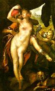 Bartholomeus Spranger venus och adonis painting